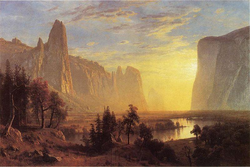 Albert Bierstadt Yosemite Valley, Yellowstone Park France oil painting art
